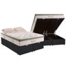 Cama Box Baú Casal Bipartida com Colchão Herval Monte Carlo Molas Ensacadas 138x188x77cm Ms - 1