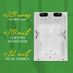 Banheira Dupla Ilha Bela Completa com Hidro - 5