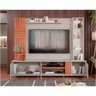 Estante Home Theater Tv até 60 Polegadas 3 Portas 216 Cm Espelho Riviera 100% Mdf Permóbili Off Whit - 2