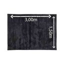Ver imagem 3 de Tapete para Quarto ,sala ,escritório 1,50 X 3,00 Pelo Macio.:preto