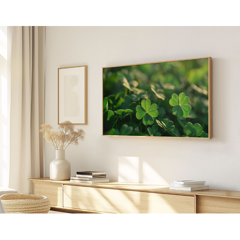 Quadro Decorativo N°142 115x70cm - Panorâmico Botânico - Trevos em Contraluz - Rollflex