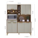 Ver imagem 4 de Armário de Cozinha 1,60mts Braga Freijó / Off White - Indekes