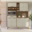 Ver imagem 2 de Armário de Cozinha 1,60mts Braga Freijó / Off White - Indekes