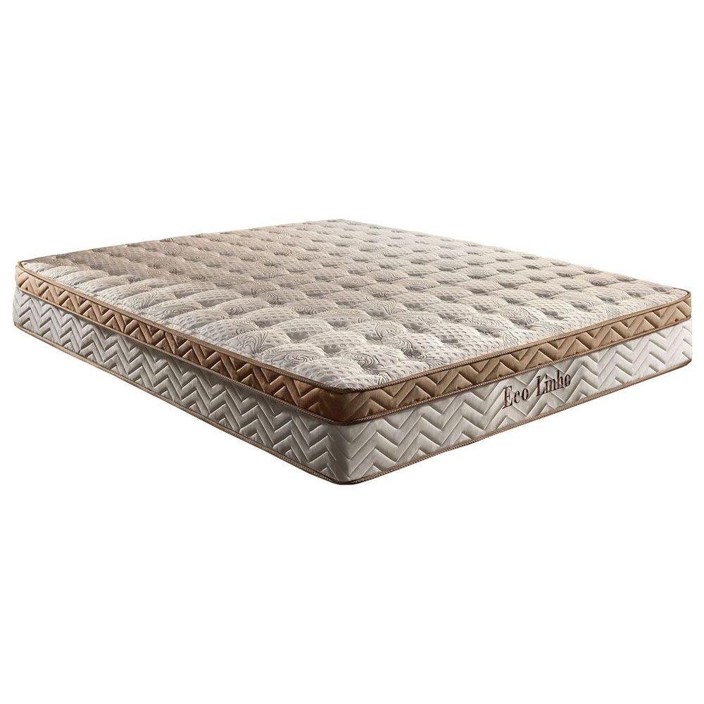 Cama Box Baú King: Colchão Molas Ensacadas Paropas MasterPocket Eco Linho + Base CRC Suede Clean(193 - 7