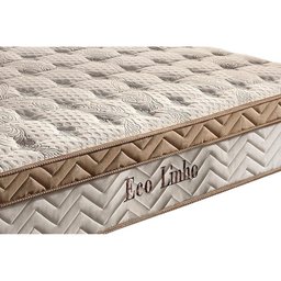 Cama Box Baú King: Colchão Molas Ensacadas Paropas MasterPocket Eco Linho + Base CRC Suede Clean(193 - 4