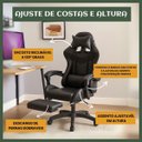 Ver mais imagens de Cadeira de Escritório Gamer Nitro Preto Ergonômica Couro Sintético Reclinável Altura Ajustável
