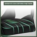 Ver imagem 7 de Cadeira de Escritório Gamer Nitro Preto Ergonômica Couro Sintético Reclinável Altura Ajustável