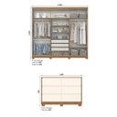 Ver imagem 3 de Conjunto Quarto Adulto Guarda-Roupa + Cômoda + New Jade