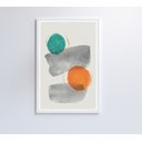Ver imagem 7 de Quadro Abstrato Círculos 1 - 60x90 Cm - Vidro Impresso