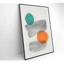 Ver imagem 5 de Quadro Abstrato Círculos 1 - 60x90 Cm - Vidro Impresso
