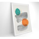Ver imagem 2 de Quadro Abstrato Círculos 1 - 60x90 Cm - Vidro Impresso