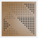 Ver imagem 1 de Painel Acústico Absorvedor Decorativo Skal05 60x60mm Maestra:freijó