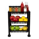 Ver imagem 1 de Organizador Estante 3 Prateleiras Cesto Fruteira Tripla Multiuso Mesa Bancada Fruta Cosmeticos Brinq