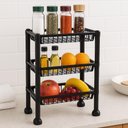 Ver imagem 4 de Organizador Estante 3 Prateleiras Cesto Fruteira Tripla Multiuso Mesa Bancada Fruta Cosmeticos Brinq