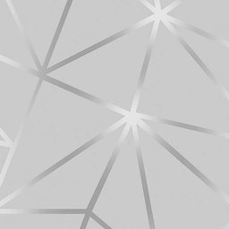 Papel de Parede Adesivo - 48 cm larg x 3 metros alt - Coleção Geometrico Cinza - Ref. Zara 11 - 1