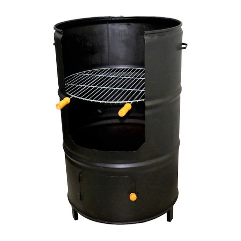 Churrasqueira Alta 200L Aço Carbono e Grelha 90x57x57cm Ouro Minas