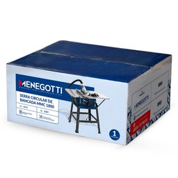 Serra Circular de Bancada Mesa MENEGOTTI MMC 1800 disco 254mm 1800w - 110v - 3