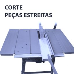 Serra Circular de Bancada Mesa MENEGOTTI MMC 1800 disco 254mm 1800w - 110v - 4