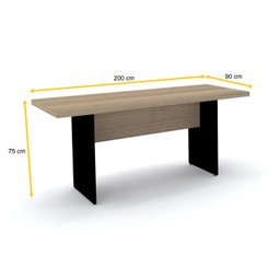 MESA DE REUNIÃO RETANGULAR PANDIN PE40 - NATURALLE MR2000PE40 - 2