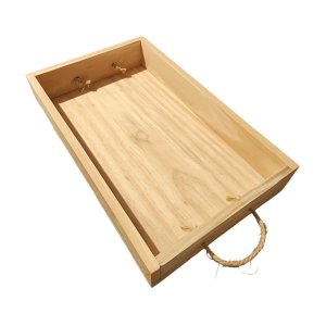 Bandeja para Cesta de Café da Manhã Pinus Cru 50x30