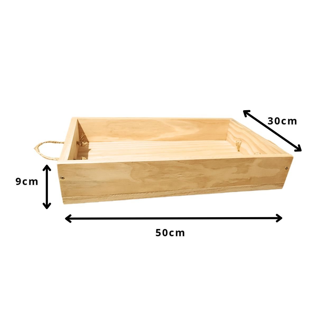 Bandeja para Cesta de Café da Manhã Pinus Cru 50x30 - 3