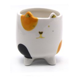 Caneca de Gatinho Ornamento de Porcelana Enfeite 9cm - 1
