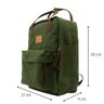 Mini Mochila Feminina Sabra Urban Quadrada Verde Militar - 2