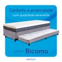 Ver imagem 6 de Bicama Solteirão Serenelife - Suede Cinza Escuro