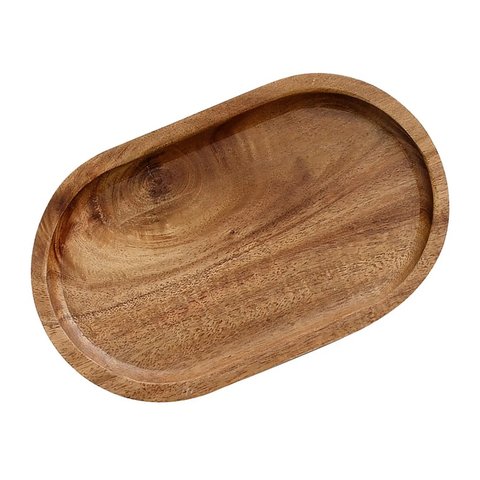 Bandeja Oval Acácia Wood 30x20cm - Mimo Style