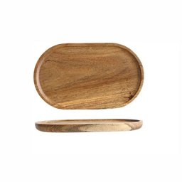 Bandeja Oval Acácia Wood 30x20cm - Mimo Style - 2