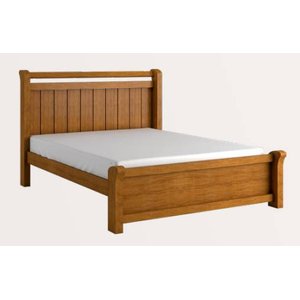 Cama Casal Queen 1,60m MDF reforçada - Zara -Nature - Bianchi Móveis
