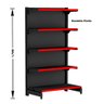 Gondola Centro 170 Fit Ate 7 Metros 2 Ponta Preto 80b Pe Vermelho - 4