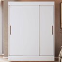Ver imagem 1 de Guarda-Roupa Solteiro Marselha 3 Portas 2 Gavetas Branco - Doripel