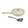 Frigideira Wok de Cerâmica 28cm com Espátula Vanilla - 2