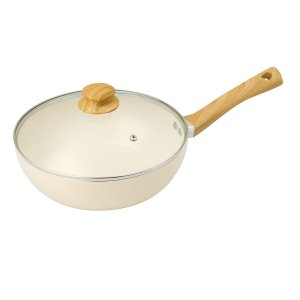 Frigideira Wok de Cerâmica 28cm com Espátula Vanilla