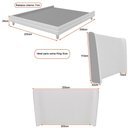 Ver imagem 4 de Cama Japonesa com Cabeceira Corea King Courino Cinza / Bouclê Suave Off White - Sallar Home