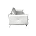 Ver imagem 6 de Sofá Decorativo Sala de Estar América 3 Lugares 220cm Couro Branco - Mozzelar