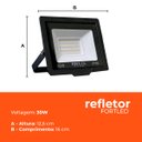 Ver imagem 3 de Refletor de Led 30w Luz Branca 110/220v 25.000h Fortled