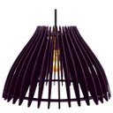 Ver imagem 1 de Luminária Teto tipo Pendente em MDF ARUANÃ Completa -:Preta