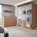 Ver imagem 2 de Guarda-roupa Casal Harper 6 Portas 2 Gavetas com Cômoda 10 Gavetas Demolição - Panorama Móveis
