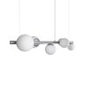 Lustre Pendente Figo Prata - 6 Globos Esfera de Vidro Branco - 6-2620-15-br - 4