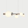 Lustre Pendente Figo Prata - 6 Globos Esfera de Vidro Branco - 6-2620-15-br - 5