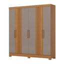 Ver imagem 2 de Guarda Roupa 6 Portas 3 Gavetas B367 Briz