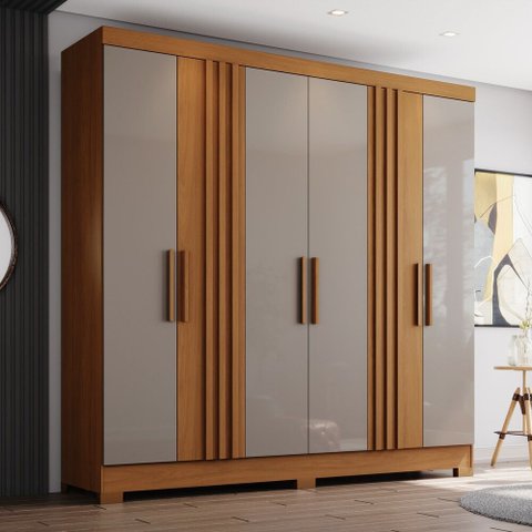 Guarda Roupa 6 Portas 3 Gavetas B367 Briz