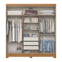 Ver imagem 3 de Guarda Roupa 6 Portas 3 Gavetas B367 Briz