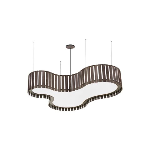 Luminária Pendente Mdf Jasmim- Madalli