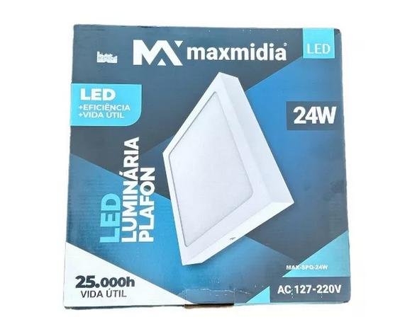 Luminária Plafon Led Quadrada para Cozinha e Banheiro - 2