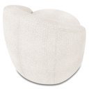 Ver imagem 6 de Poltrona Sala Decorativa Redonda 91cm Steve Boucle Off White I01 - Mpozenato