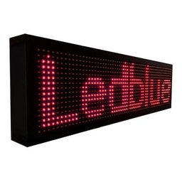 Painel Letreiro Led Digital 70x20 Duplo Lado Verde Wifi Temp:azul - 4