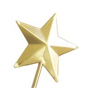 Ver imagem 3 de Árvore Natalina Vazada Porta-Velas com Estrela em Metal 28x9cm